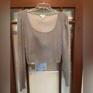 Top Shop. Cropped Long Sleeve Top